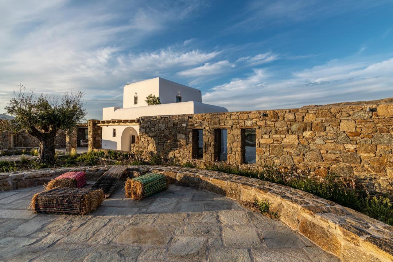 Mykonos Ag Villas In Ftelia Beach Bagian luar foto