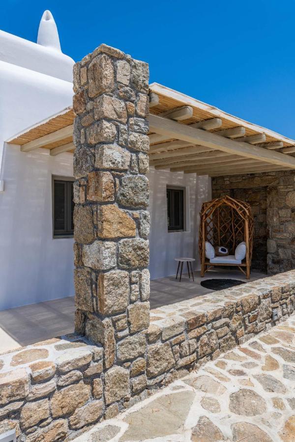 Mykonos Ag Villas In Ftelia Beach Bagian luar foto
