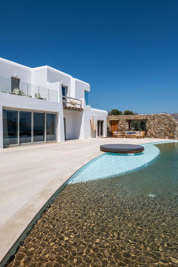 Mykonos Ag Villas In Ftelia Beach Bagian luar foto